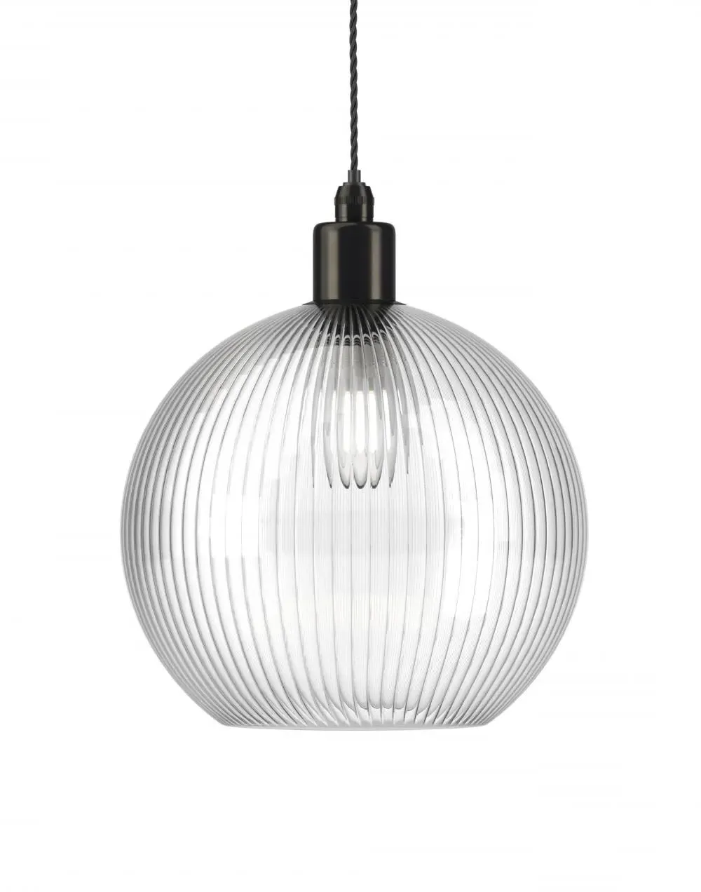 Large Bathroom Pendant Light - Bronze, Glass