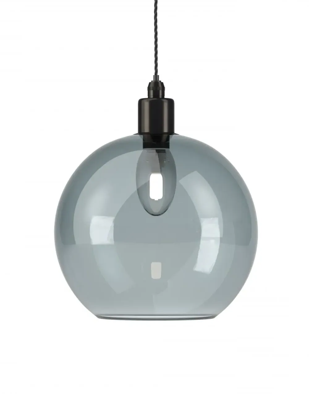 Large Bathroom Pendant Light - Bronze, Glass
