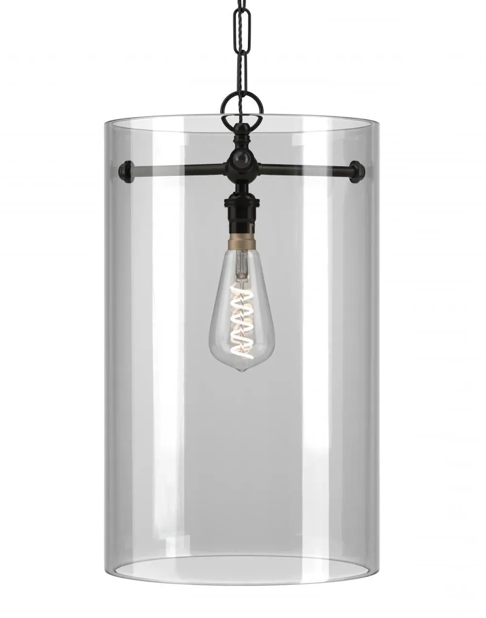 Large Pendant Light - Polished Brass, Metal