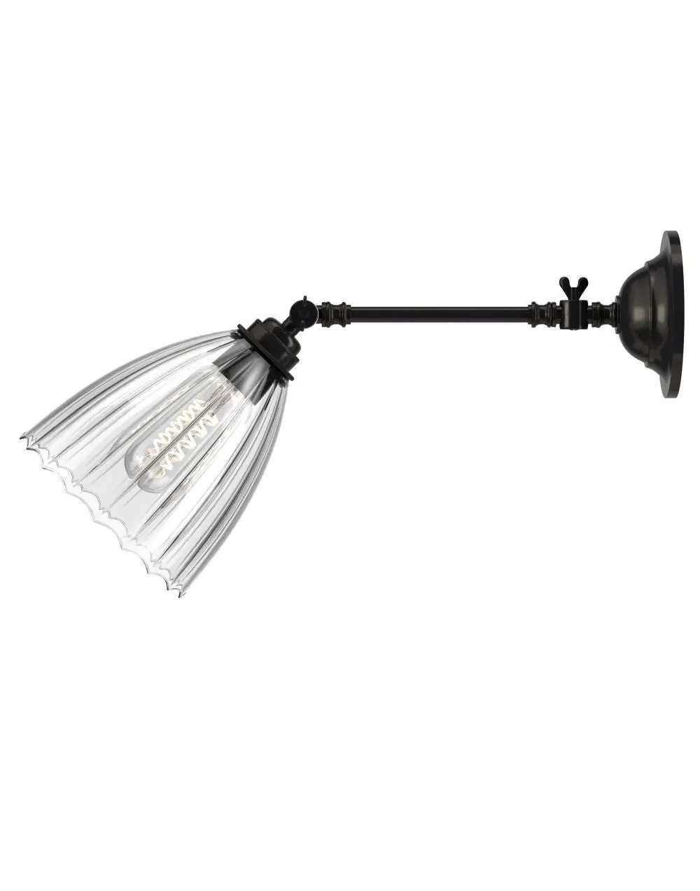 Ledbury Adjustable Reading Light - Bronze, Glass