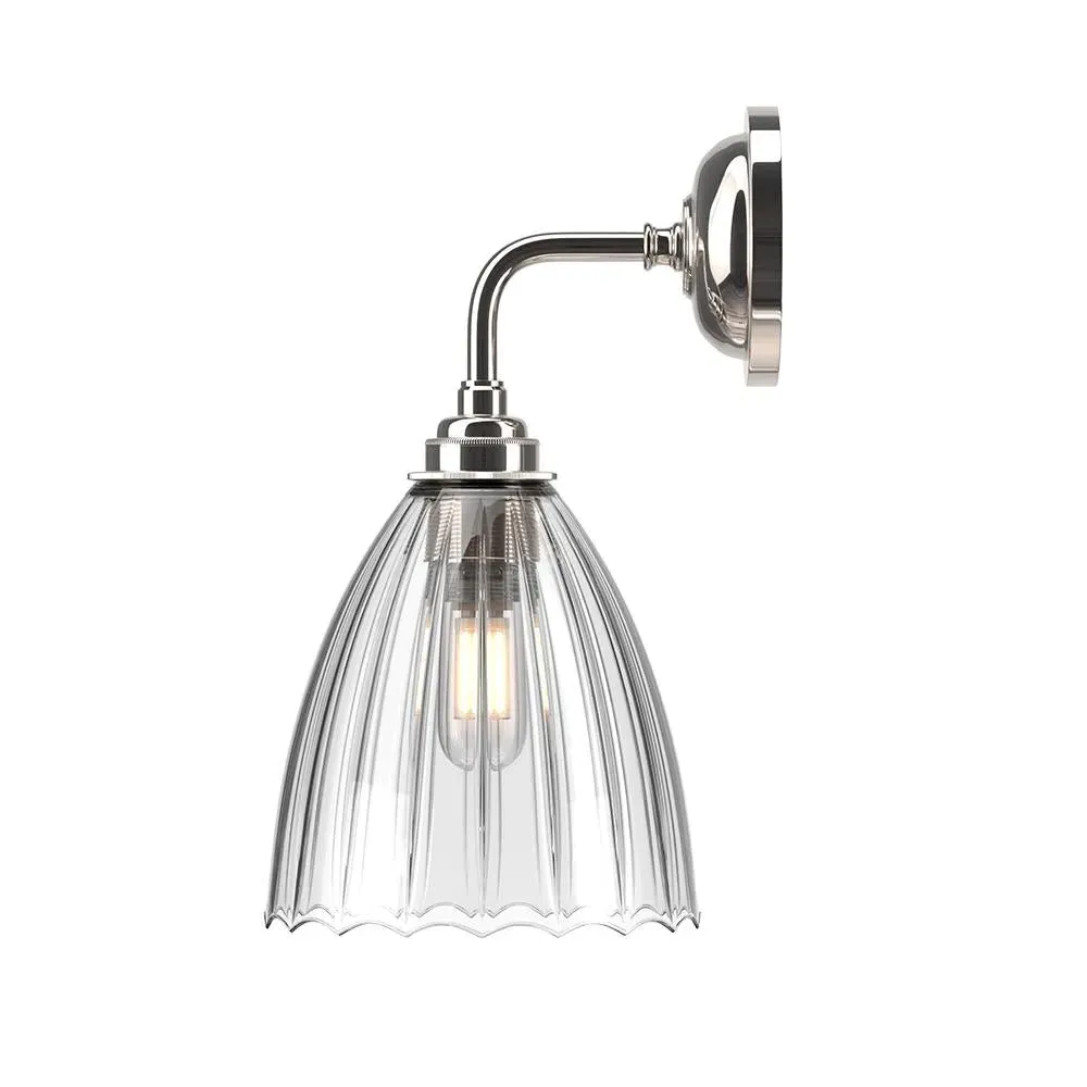 Ledbury Bathroom Wall Light - Nickel, Metal