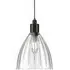 Ledbury Medium Bathroom Pendant Light - Bronze, Ribbed Glass