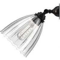 Ledbury Spotlight - Bronze, Ribbed Glass