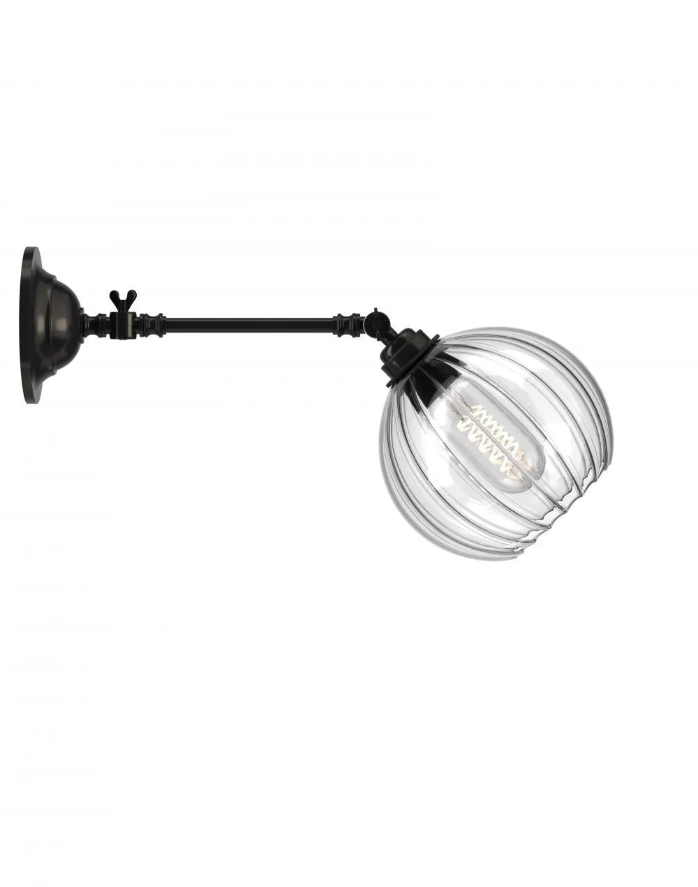 Medium Adjustable Reading Light - Bronze, Glass