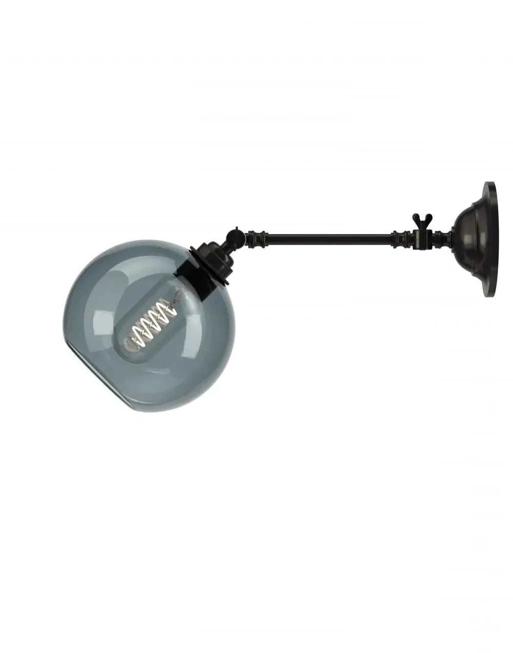 Medium Adjustable Reading Light - Bronze, Glass