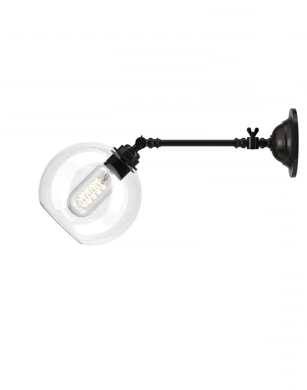 Medium Adjustable Reading Light - Bronze, Glass image