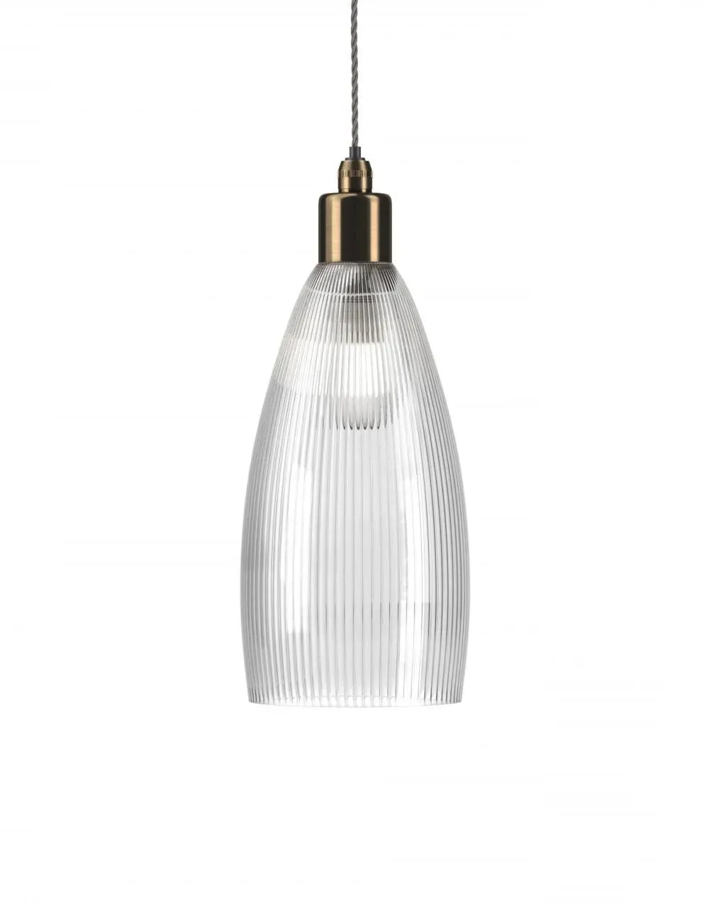 Medium Bathroom Pendant Light - Antique Brass