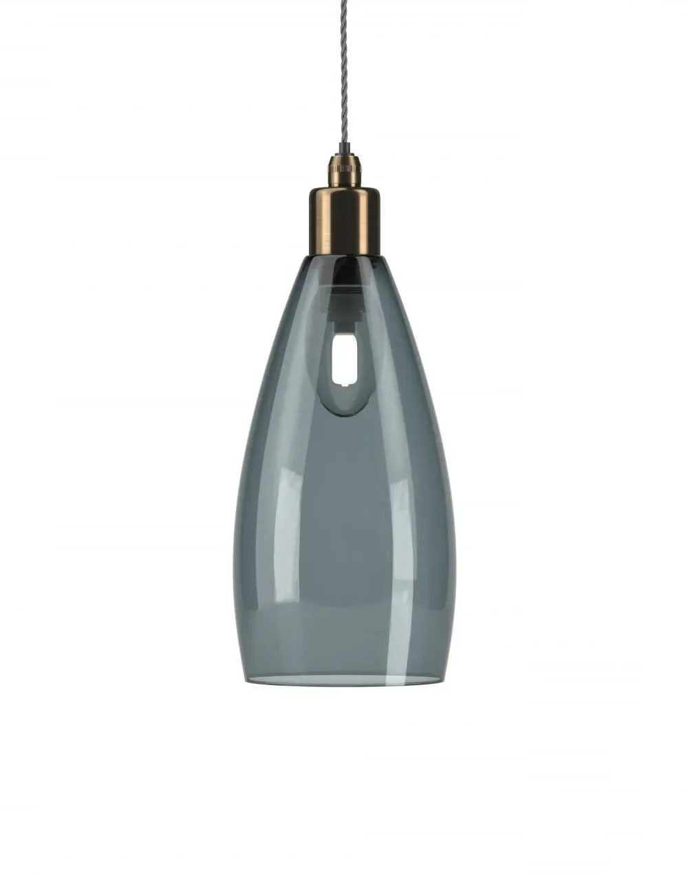 Medium Bathroom Pendant Light - Antique Brass