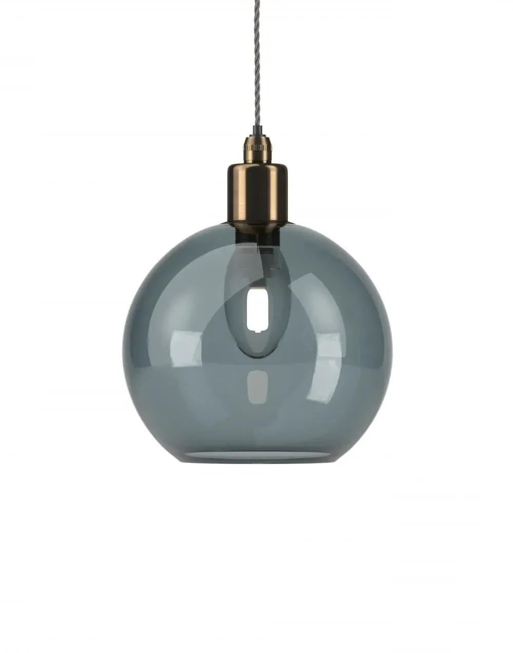 Medium Bathroom Pendant Light - Brass, Glass