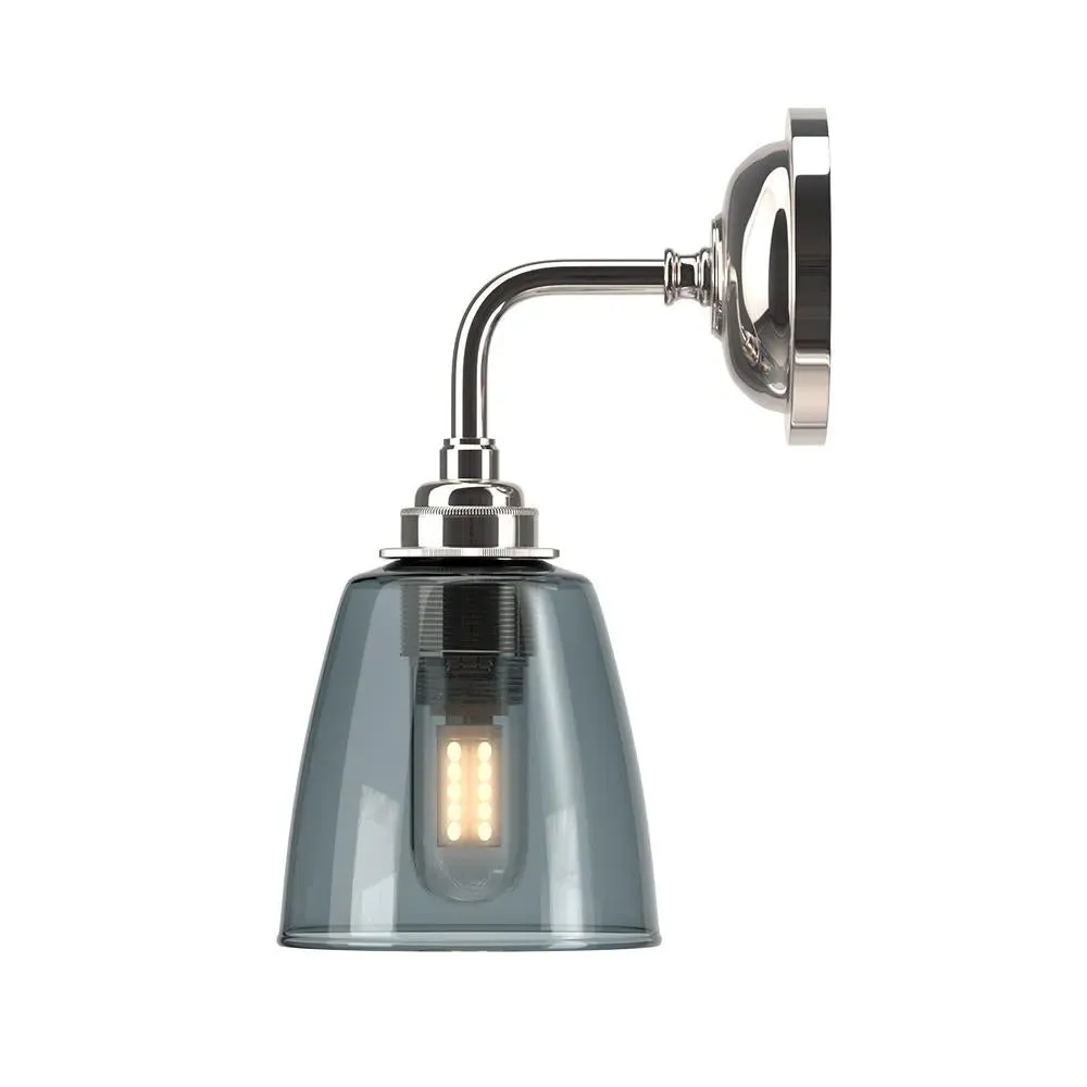 Pixley Bathroom Wall Light - Antique Brass, Clear Glass