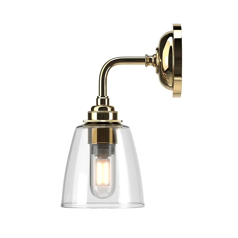 Pixley Bathroom Wall Light - Brass, Metal image