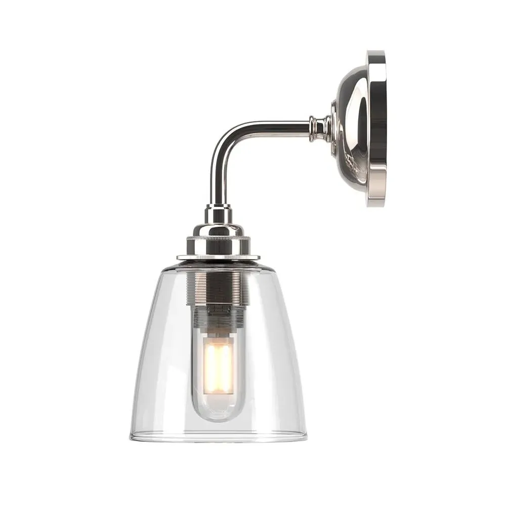 Pixley Bathroom Wall Light - Nickel, Metal