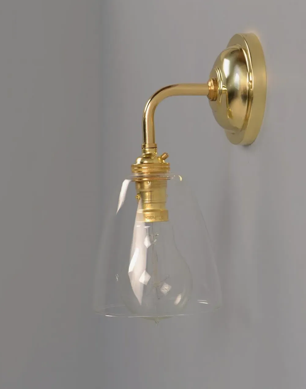 Pixley Wall Light - Bronze, Clear Glass