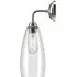 Upton Bathroom Wall Light - Nickel, Clear Glass