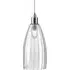 Upton Large Bathroom Pendant Light - Nickel, Ribbed Glass