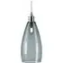 Upton Large Bathroom Pendant Light - Nickel, Smoked Glass