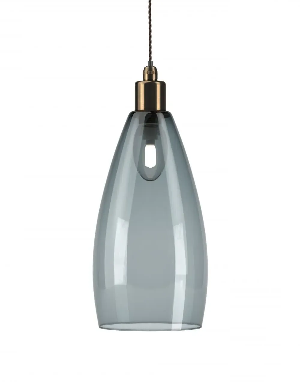 Upton Large Bathroom Pendant Light - Polished Brass, Clear Glass