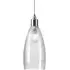 Upton Medium Bathroom Pendant Light - Nickel, Skinny Ribbed