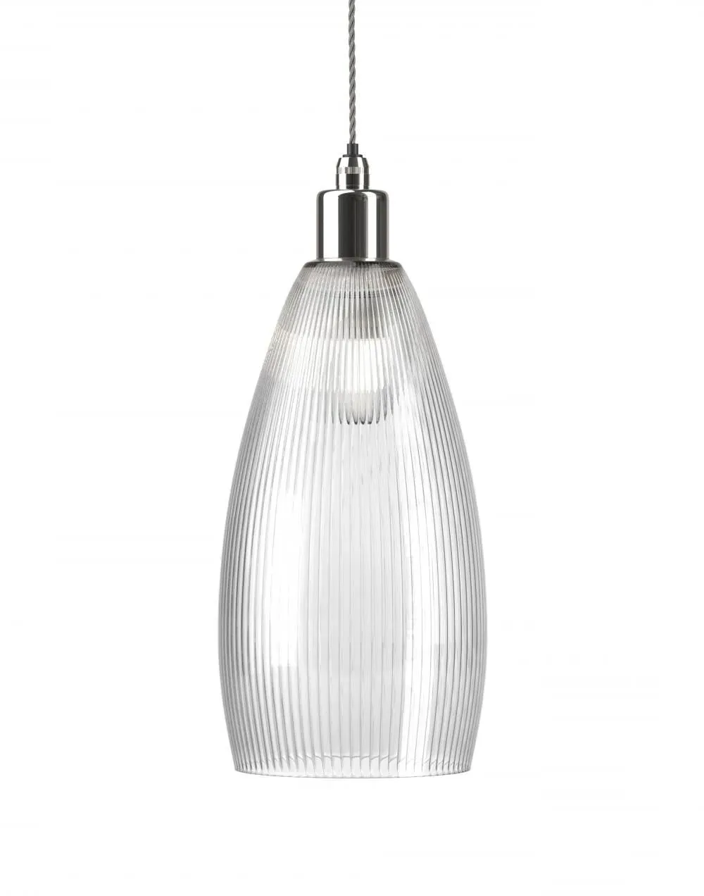 Upton Medium Bathroom Pendant Light - Polished Brass, Clear Glass