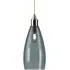Upton Medium Bathroom Pendant Light - Polished Brass, Smoked Glass