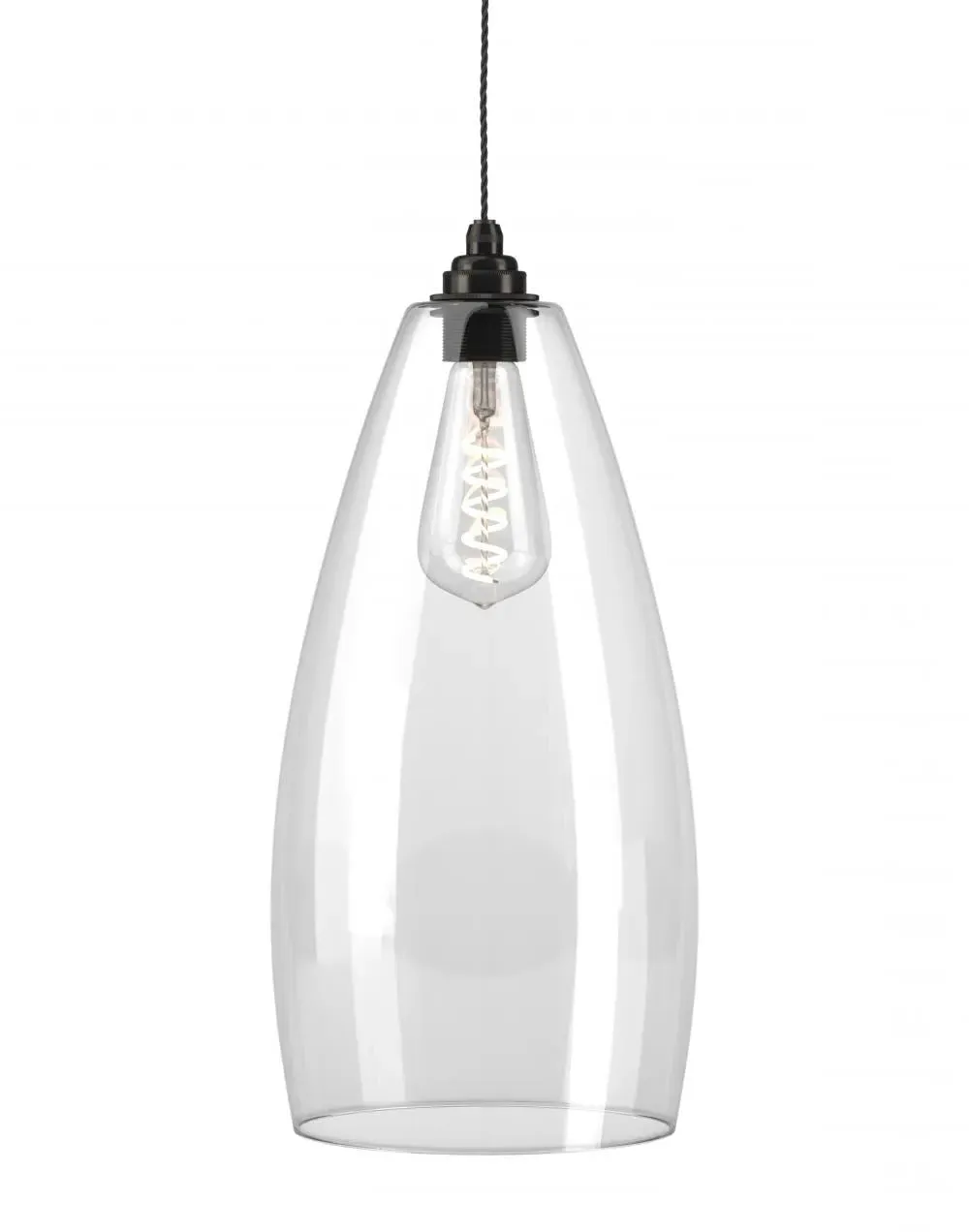 Upton XL Pendant Light - Bronze, Clear Glass