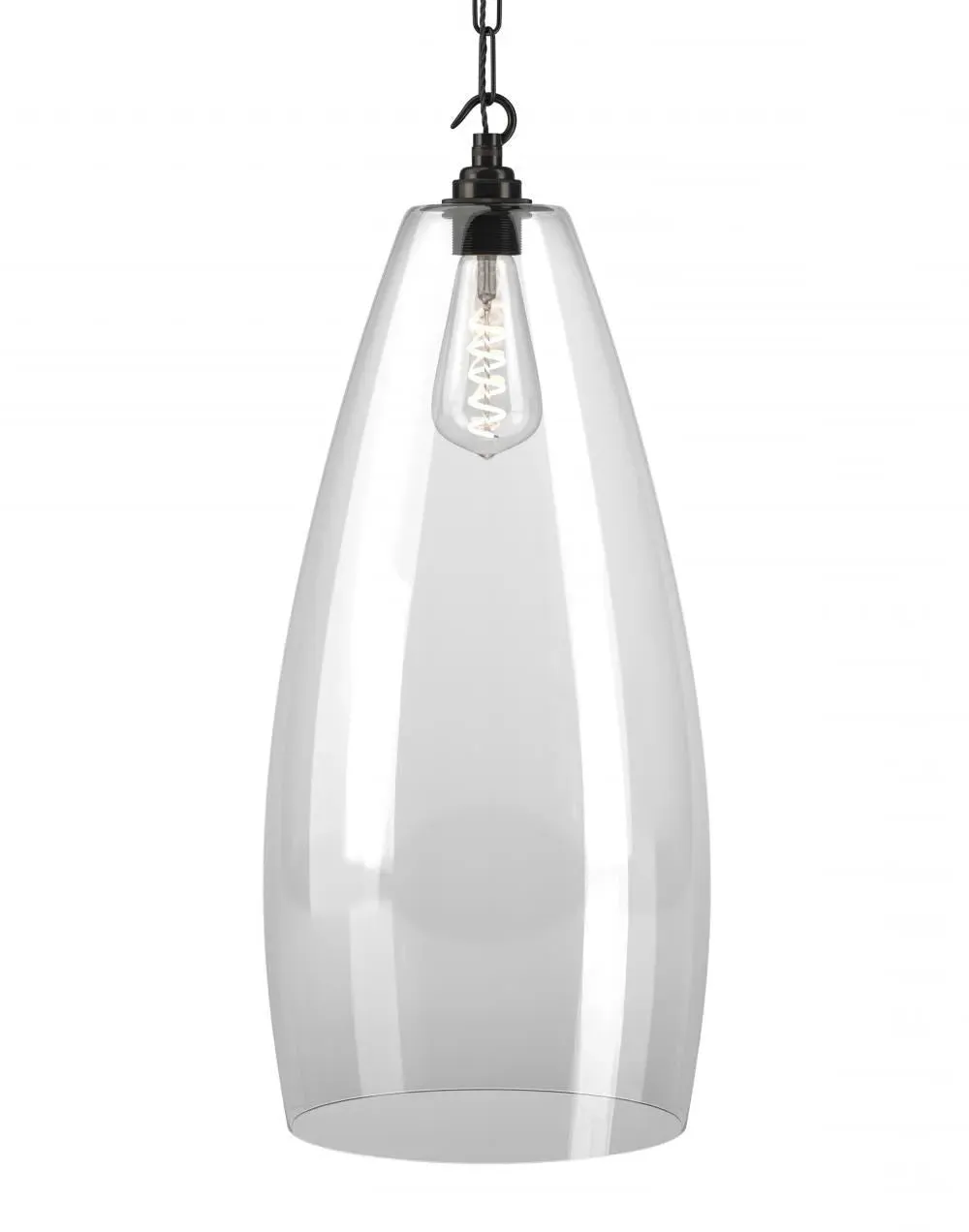 Upton XXL Pendant Light - Bronze, Clear Glass