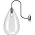 Wellington Swan Neck Bathroom Wall Light - Nickel, Glass