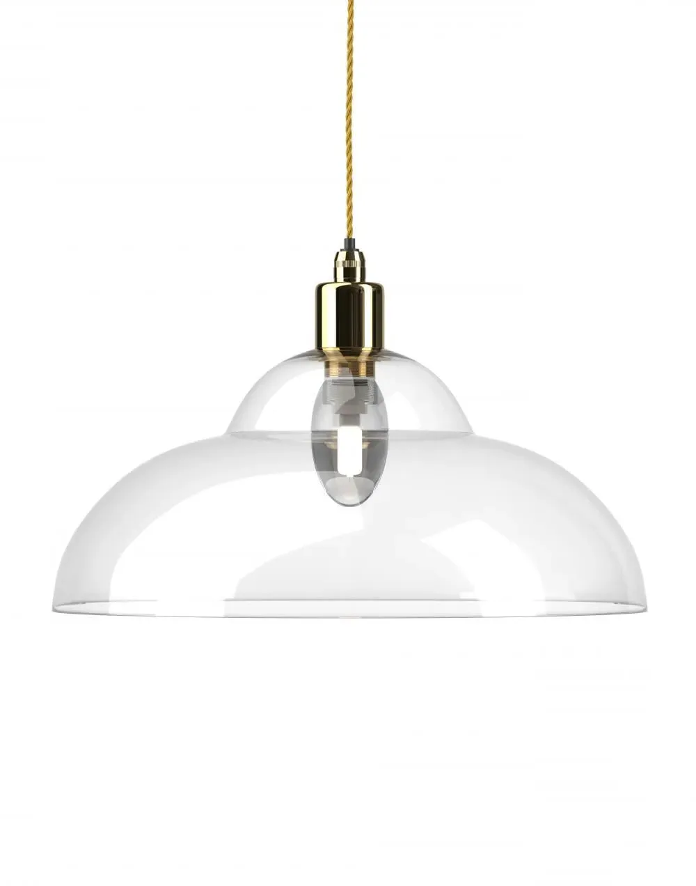Wye Valley Bathroom Pendant Light - Antique Brass
