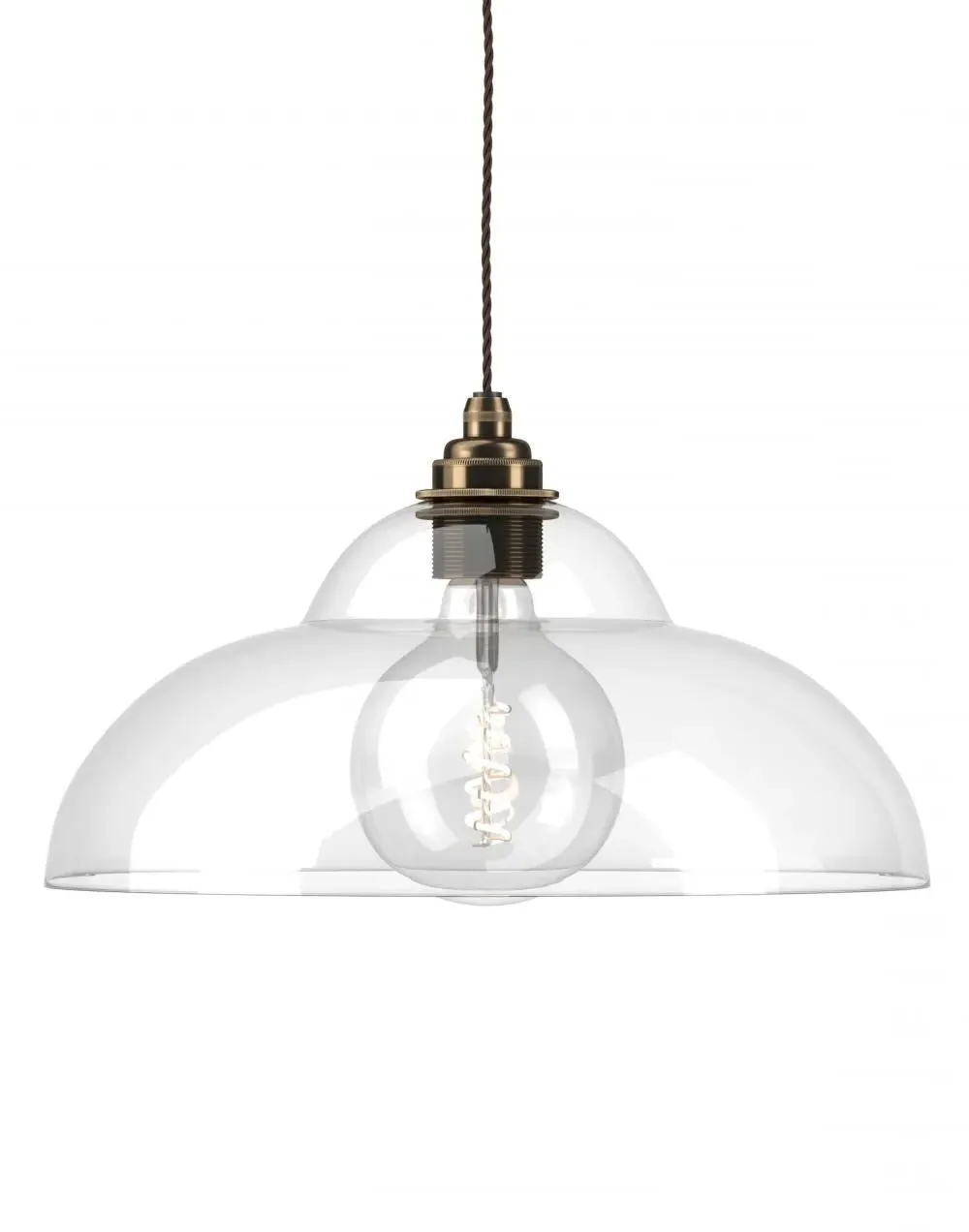 Wye Valley Pendant Light - Bronze, Glass