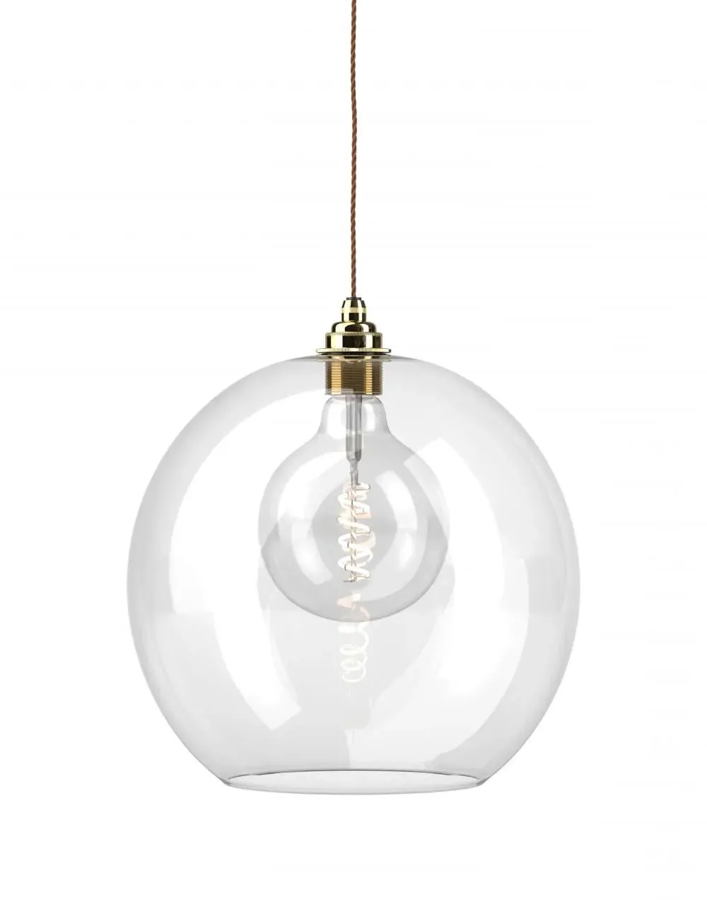 XL Pendant Light - Antique Brass, Glass