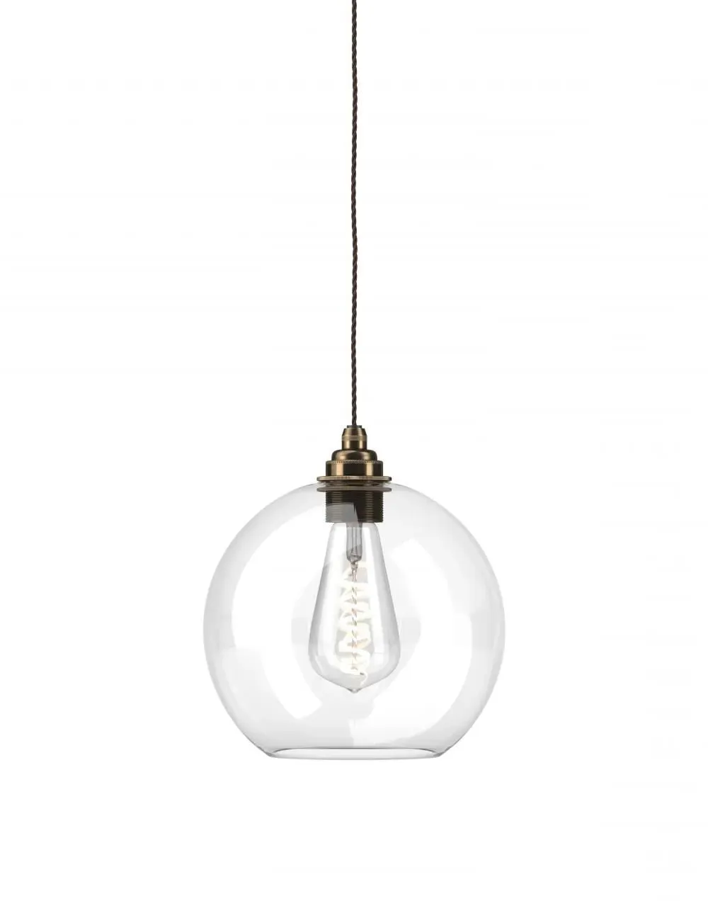 XXL Pendant Light - Clear, Nickel