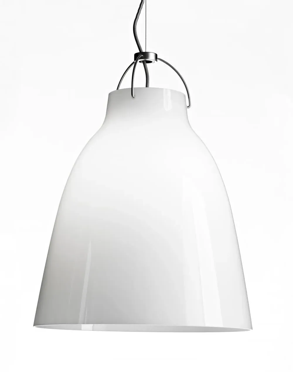 17cm Pendant Light - White, Opal Glass