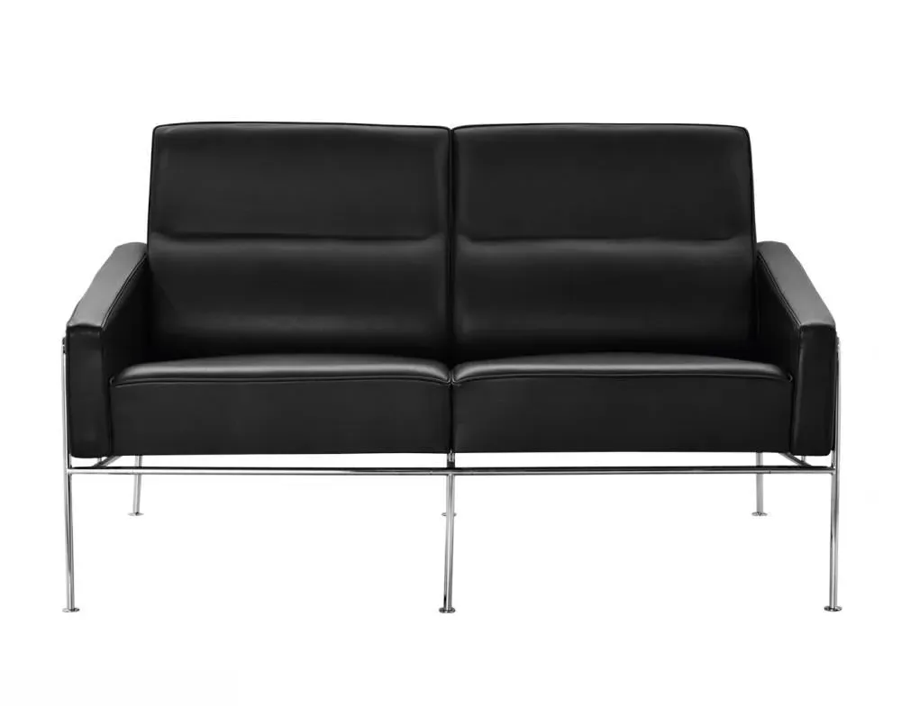 2-Seater Sofa with Steel Frame - Grace Leather