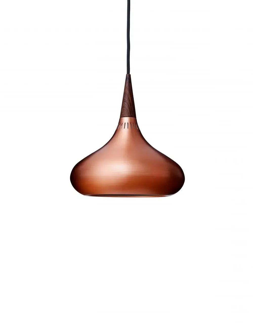 23cm Pendant Light - Copper, Metal & Rosewood