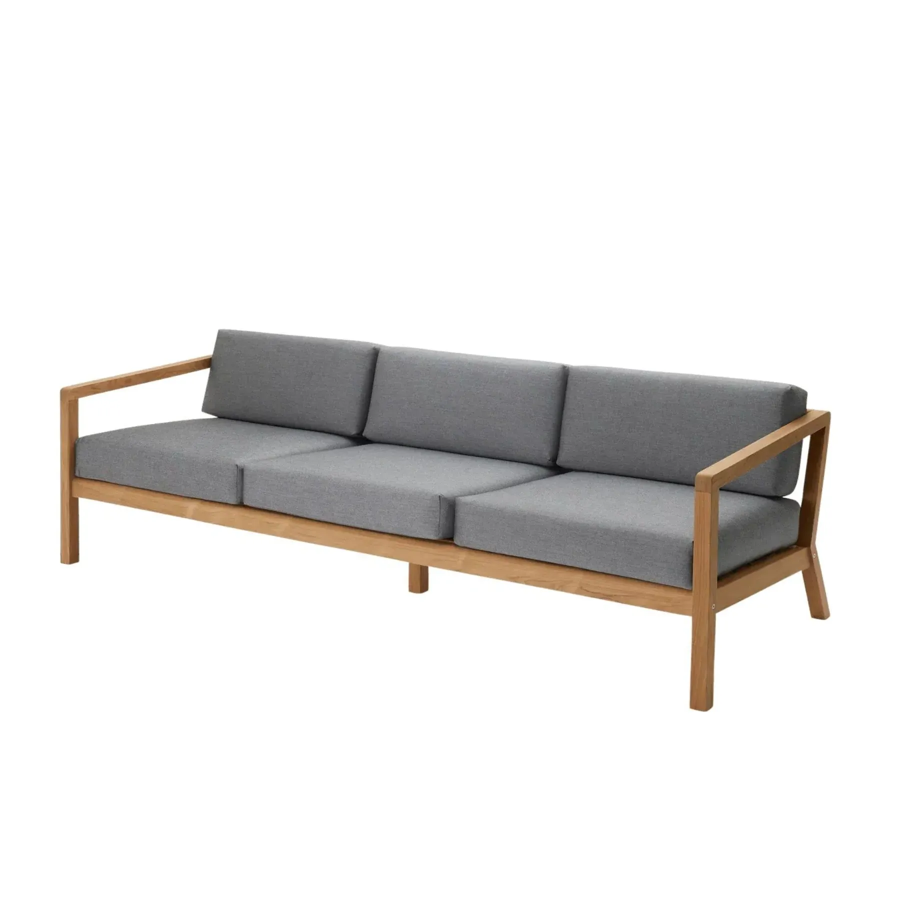 3-Seater Outdoor Sofa - Ash, Teak