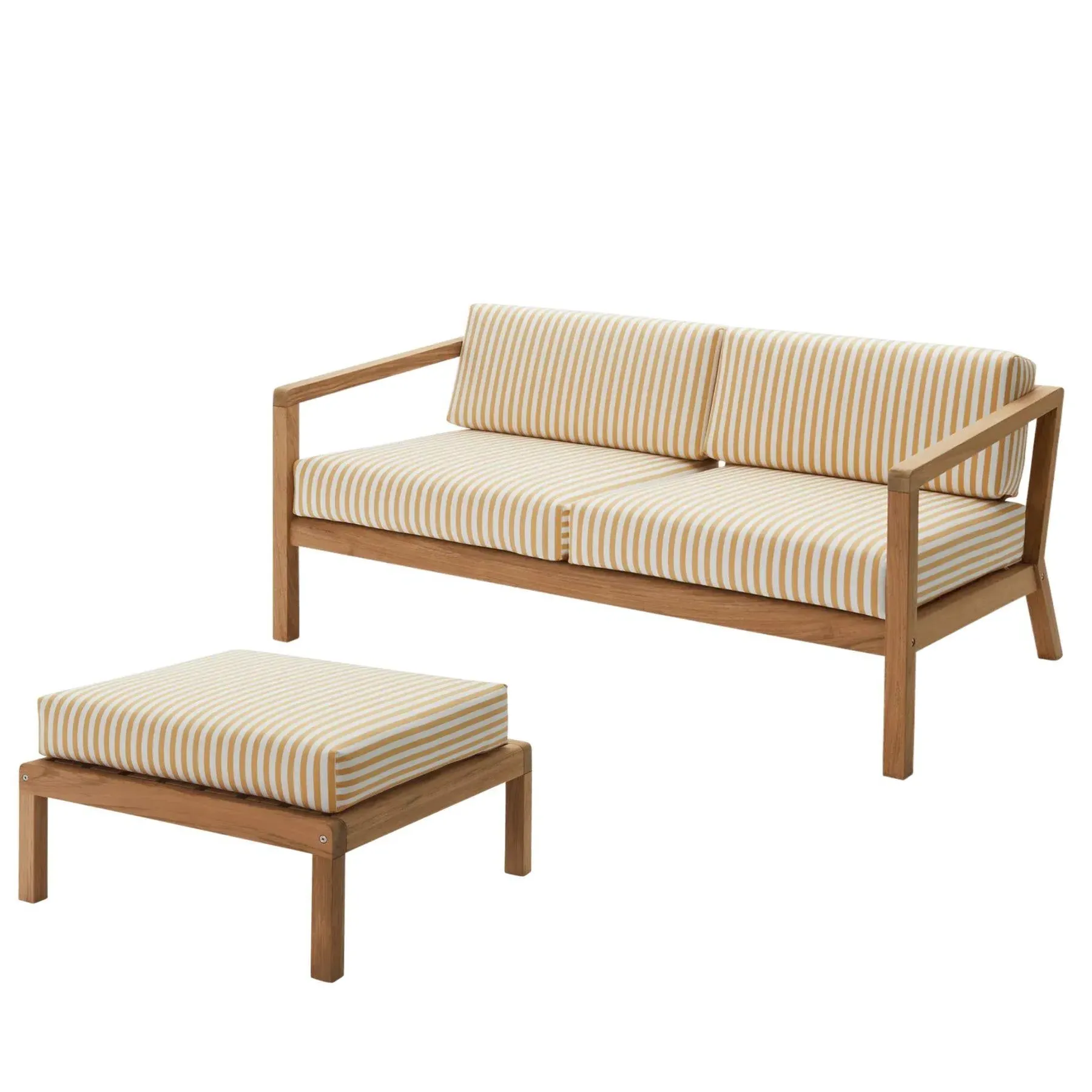3-Seater Outdoor Sofa with Footstool - Papyrus