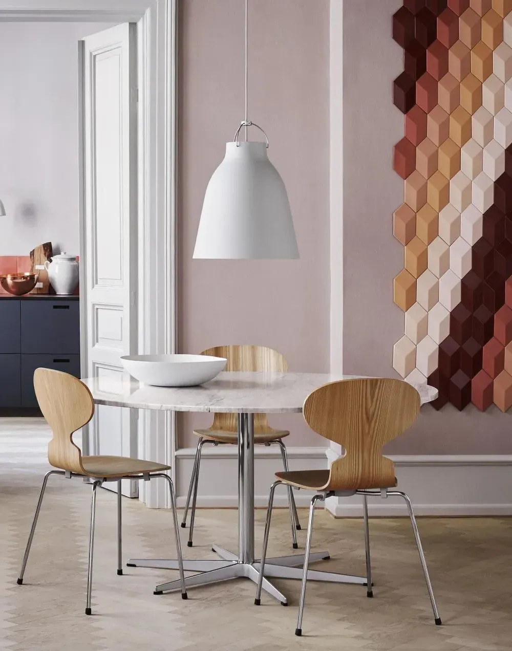 4-Leg Dining Chair - Elm, Wood