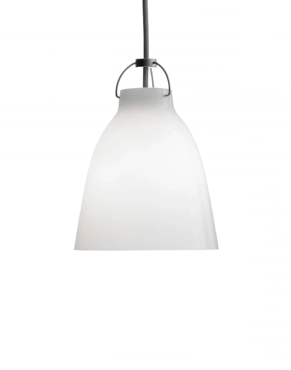 40cm Pendant Light - White, Opal Glass