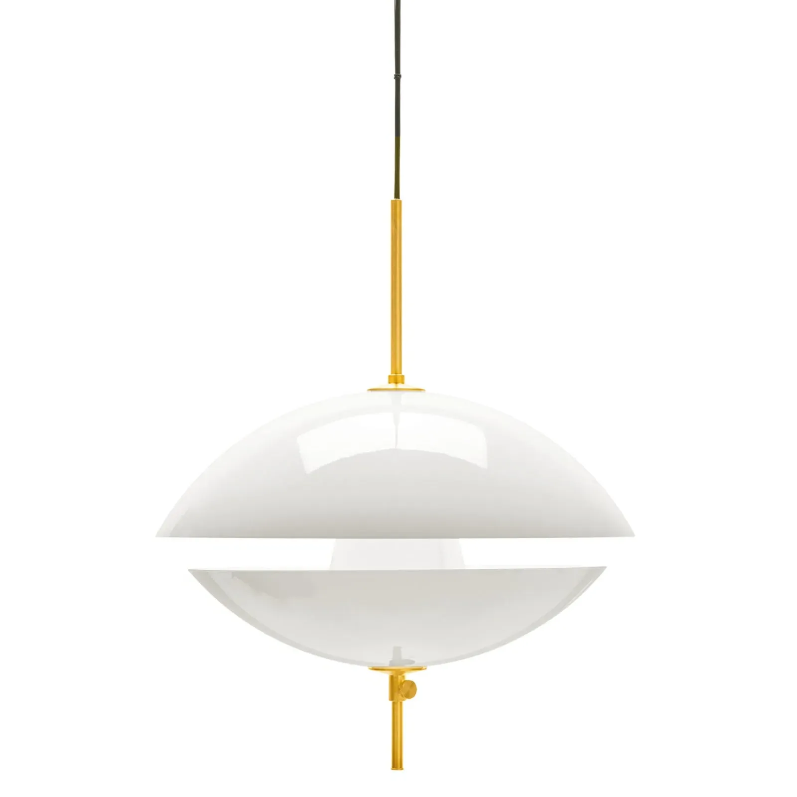 44cm Pendant Light with Adjustable Shades - Brass