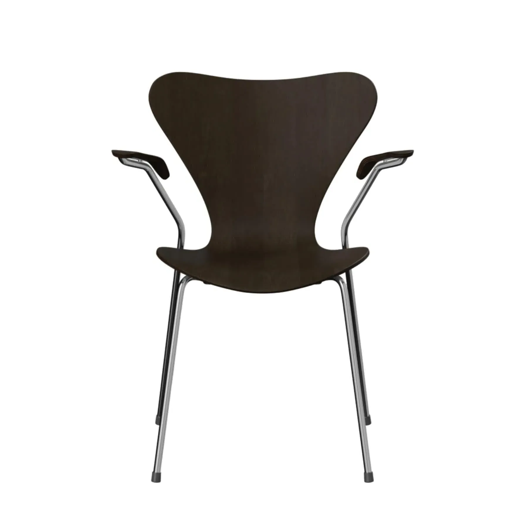 Armchair with Arms - Dark Oak, Veneer