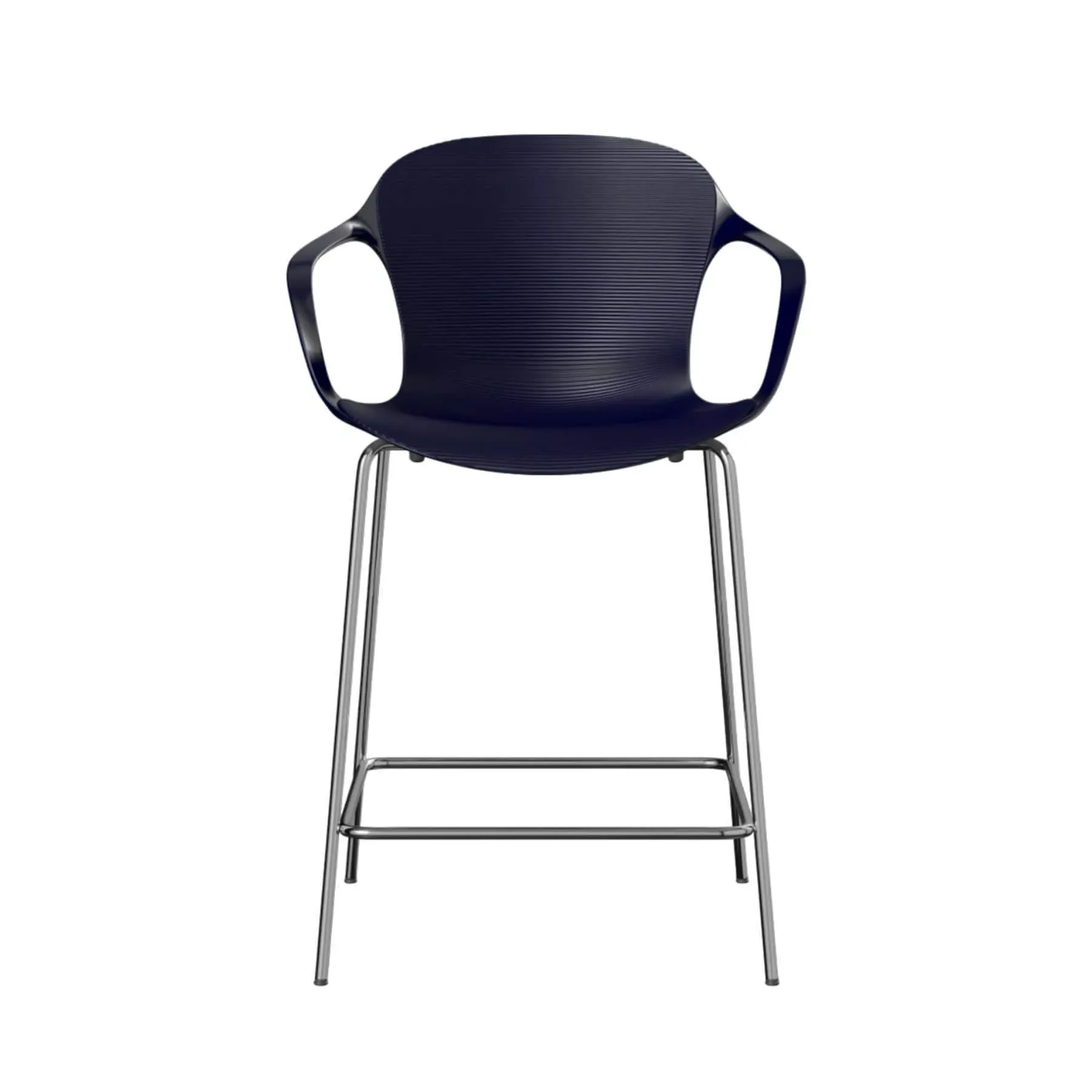 Breakfast Bar Stool with Arms - Midnight Blue