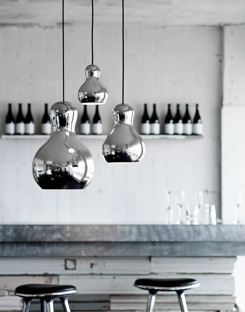 Calabash Large Pendant Light - Silver