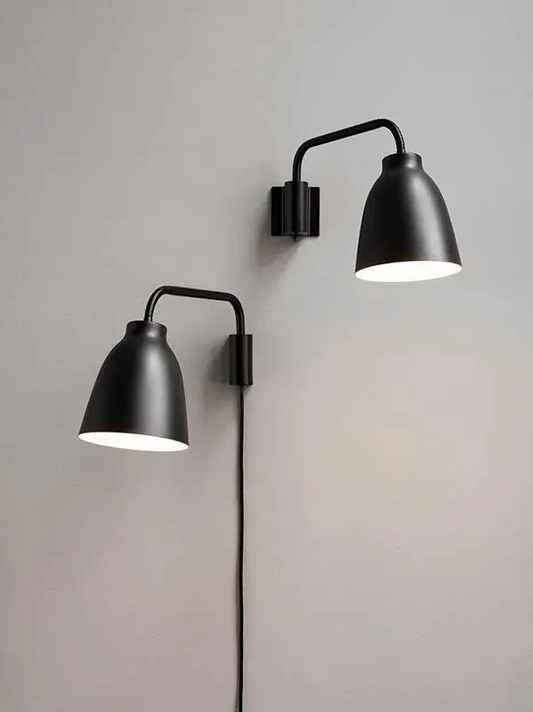 Caravaggio Read Wall Light - Black