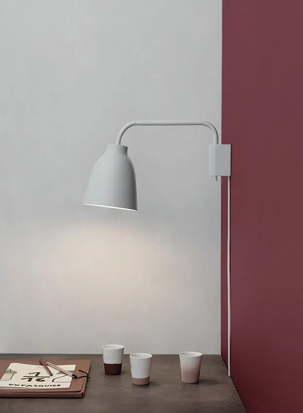 Caravaggio Read Wall Light - White, Opal Glass