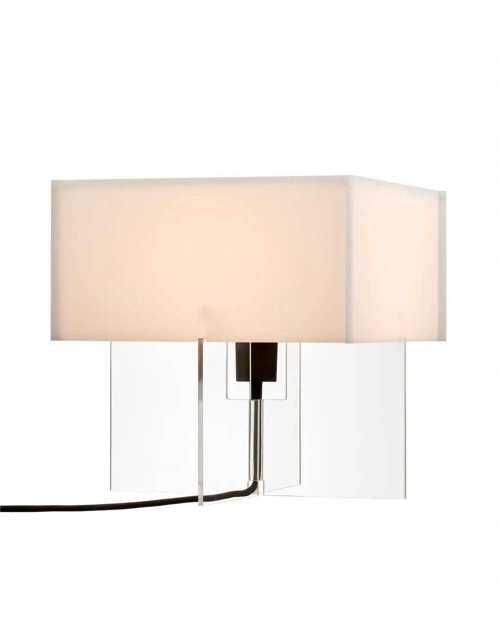 Cross-Base Table Lamp - Clear, Acrylic