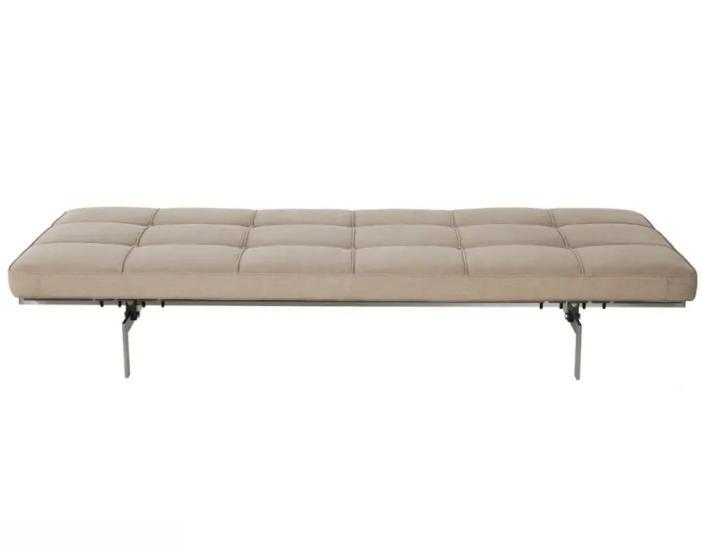Daybed with Steel Frame - Natural, Canvas image