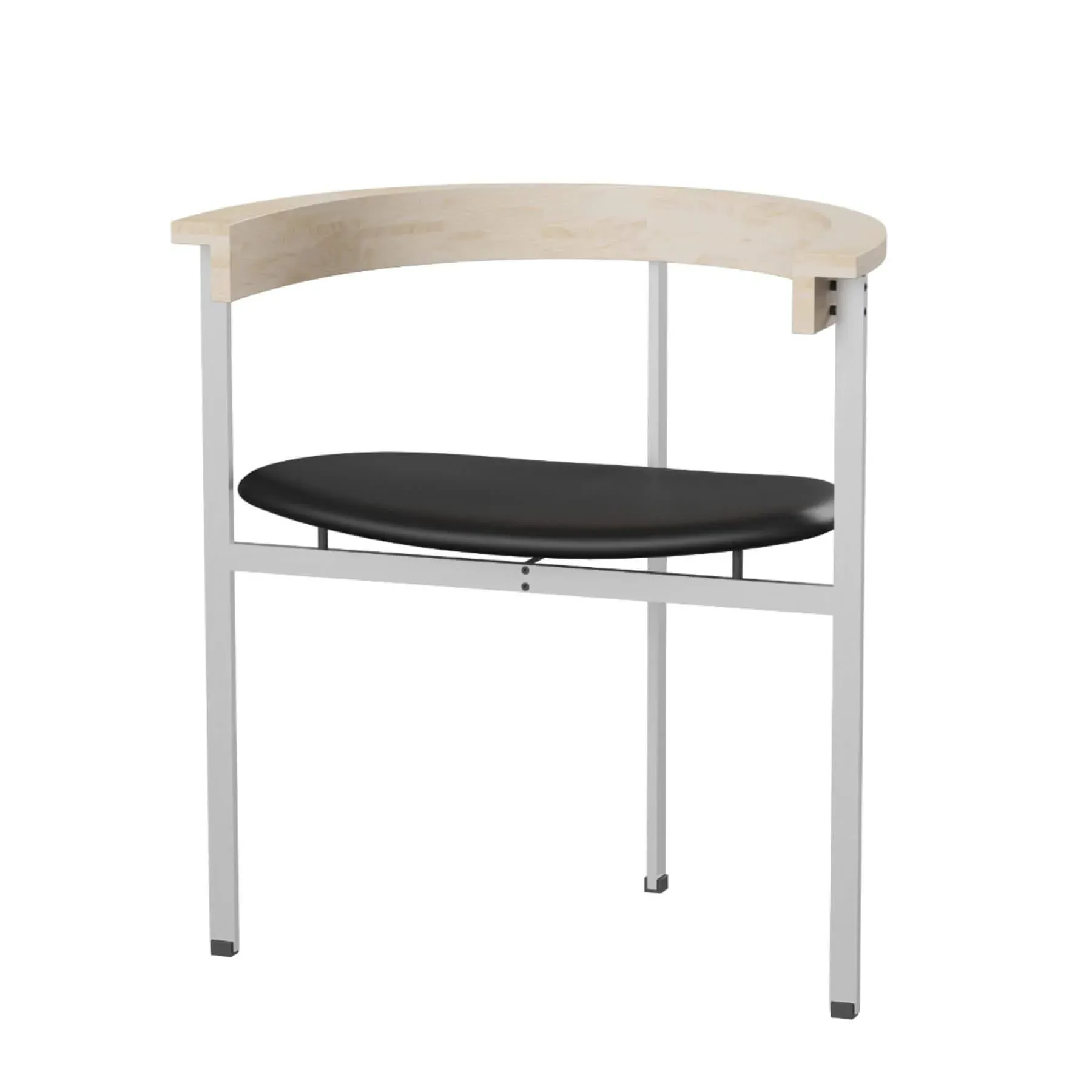 Desk Chair with Steel Frame - Grace, Leather