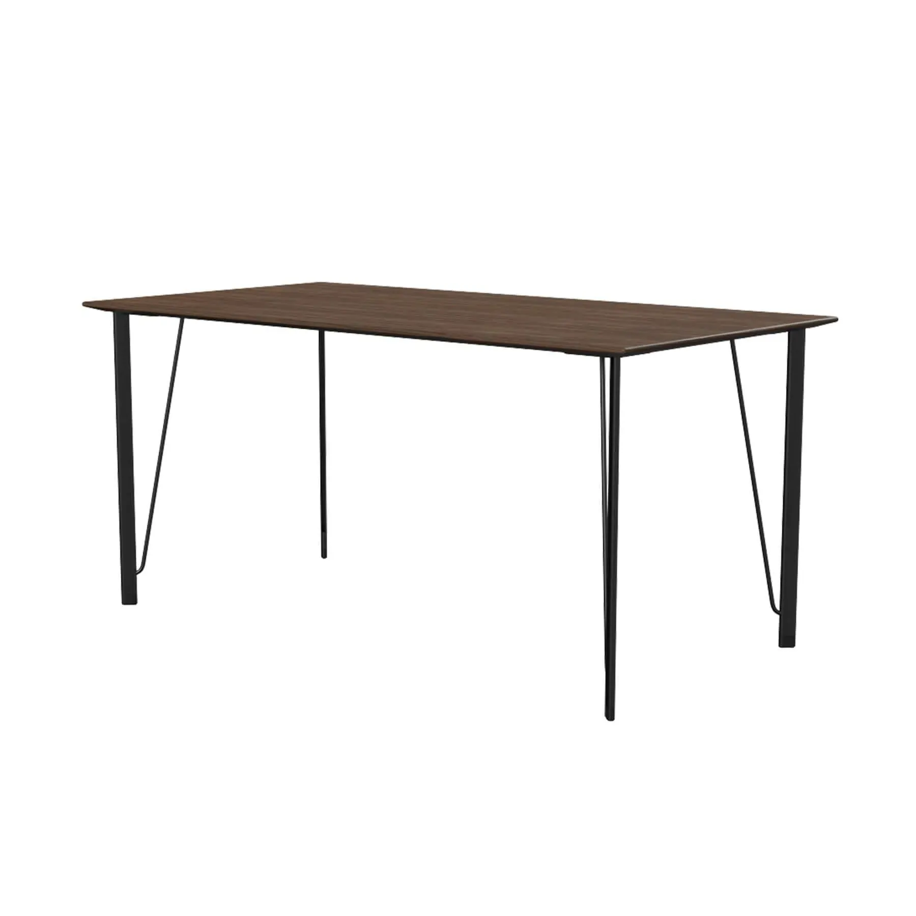 Desk - Walnut, Black Steel image