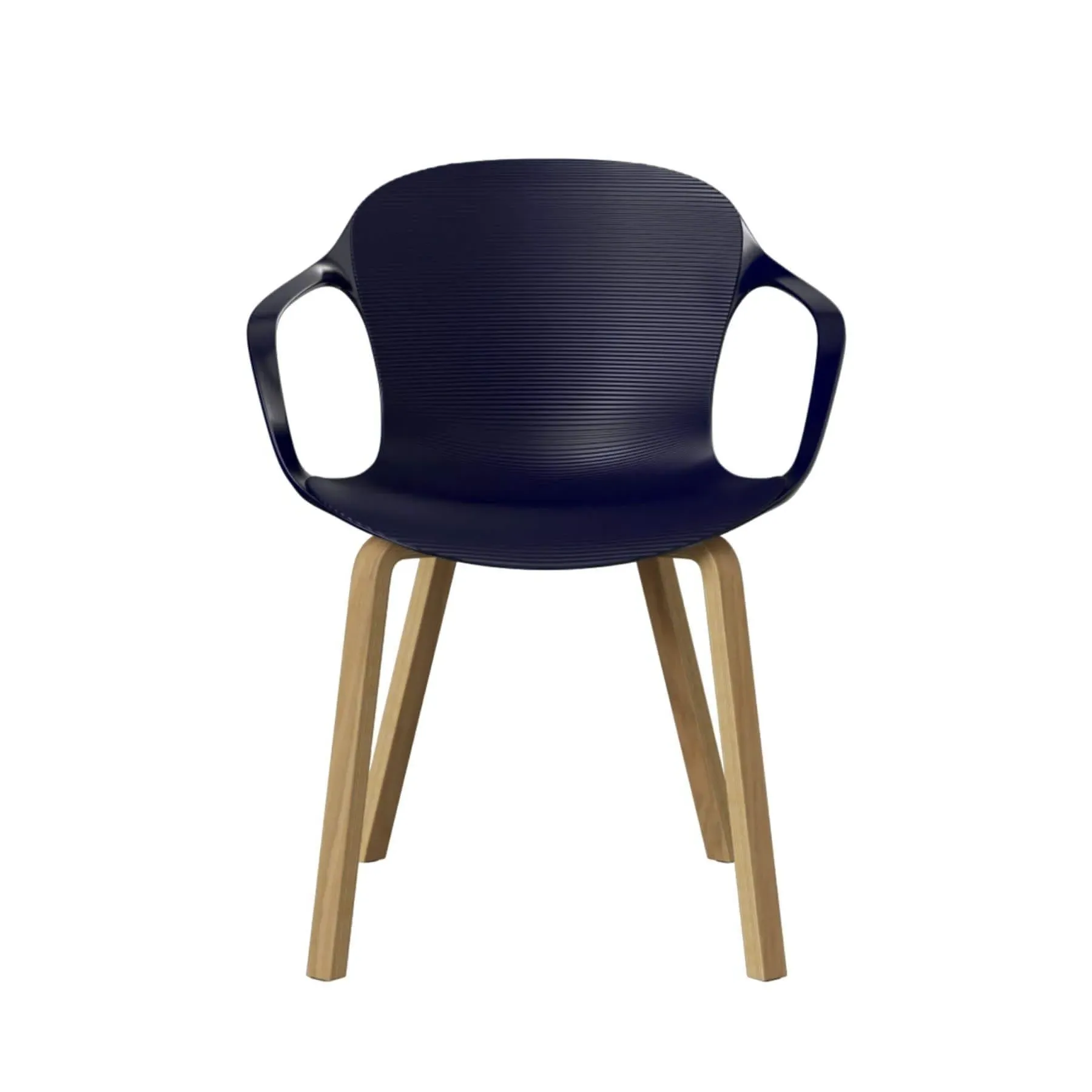 Dining Chair with Arms - Blue, Nylon