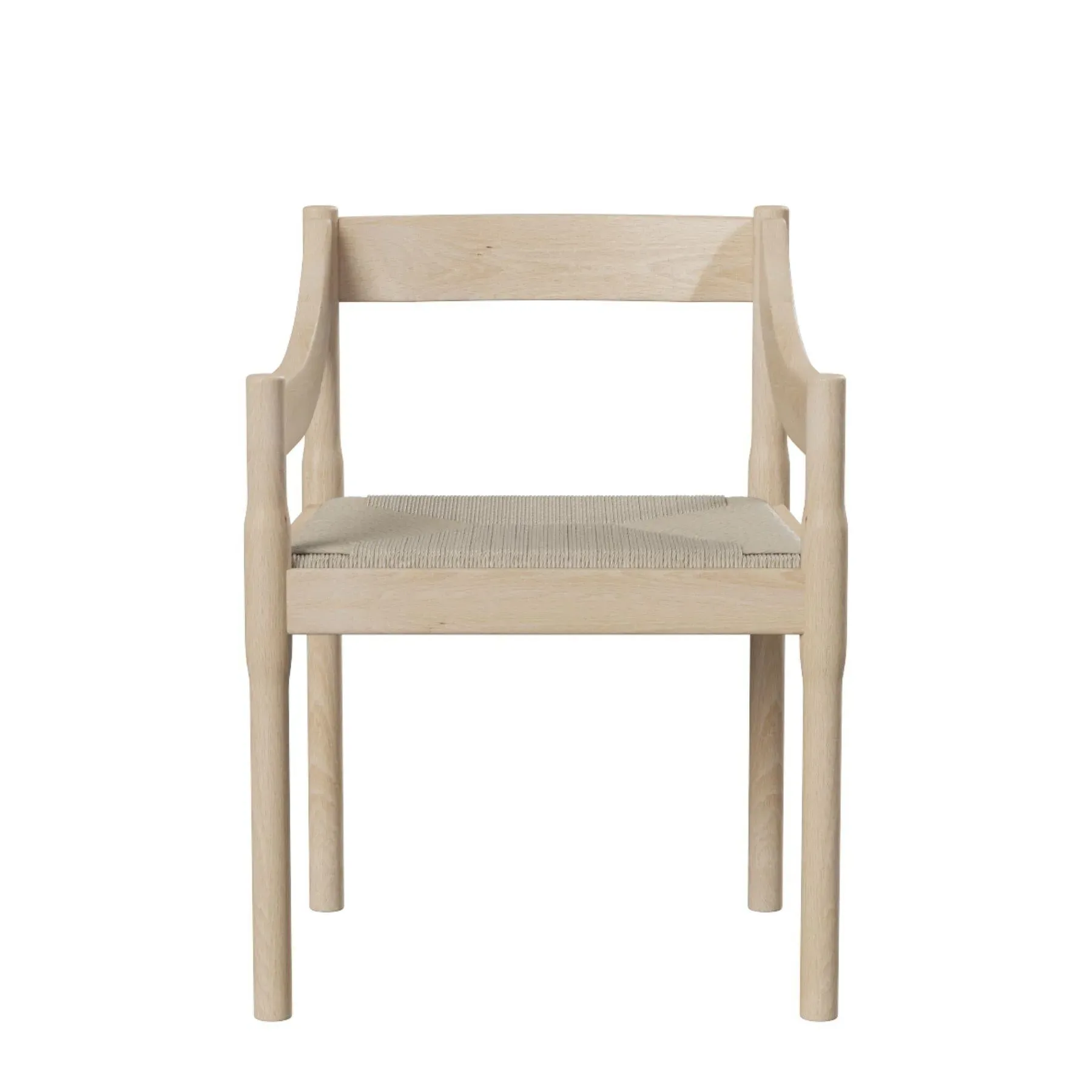 Dining Chair with Paper Cord Seat - Natural, Beech
